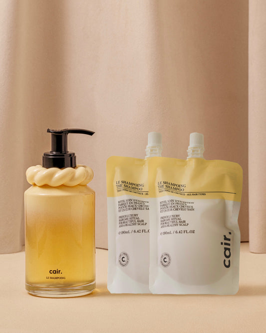 Le shampoing et ses 2 recharges