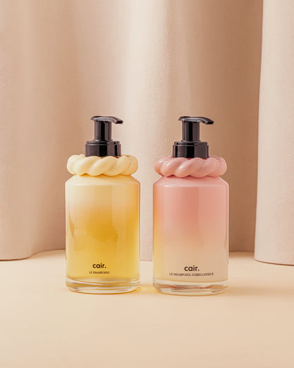 Duo Double Nettoyage : Shampoing Universel et Shampoing Embellisseur Cair