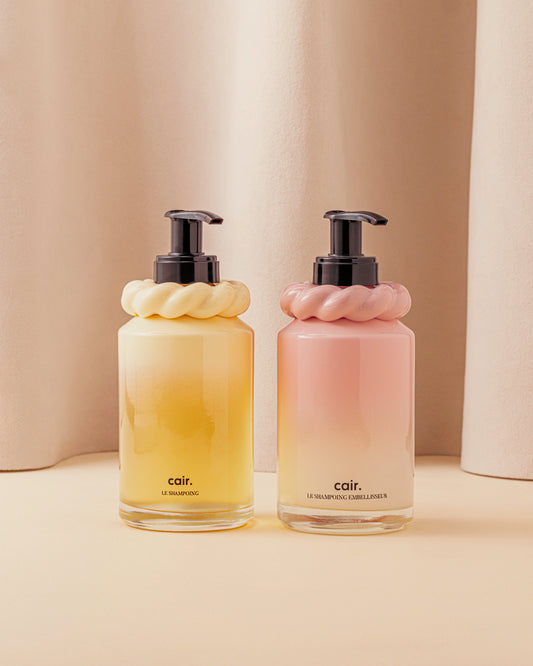 Duo Double Nettoyage : Shampoing Universel et Shampoing Embellisseur Cair